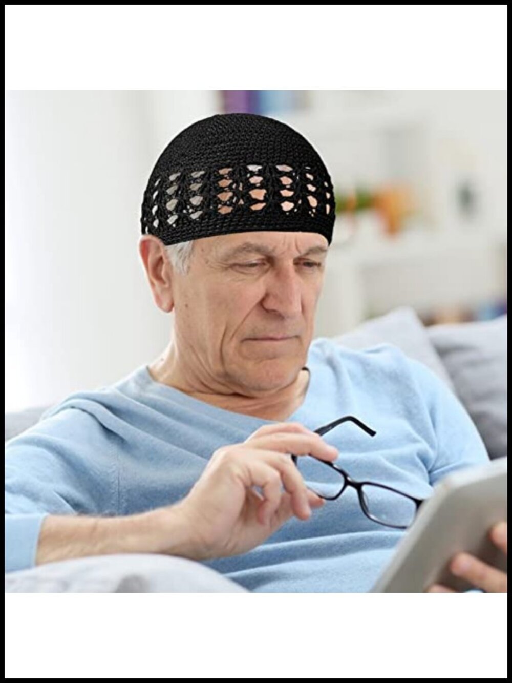 Stretchy Knitted Beanie Skull Caps Set of 4 Unisex Breathable - Picture 2 of 4